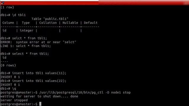 Postgresql. Promote Slave ke Master смотреть онлайн