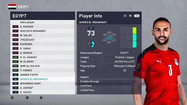 PES 2021 Smokepatch| Egypt National Team Lineup| الفراعنة(The Pharaohs) смотреть онлайн