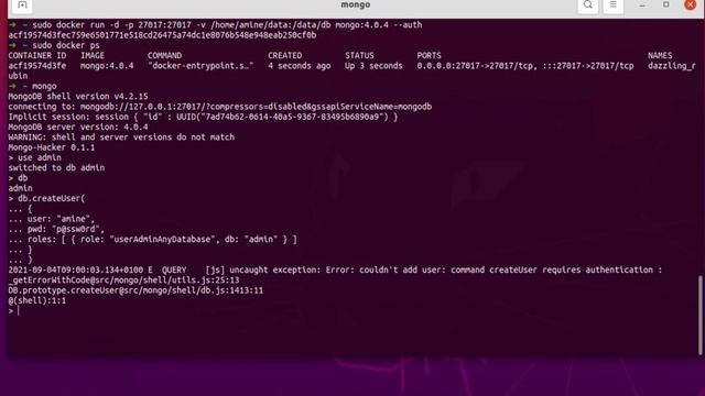 How to secure mongodb database when in Docker container смотреть онлайн
