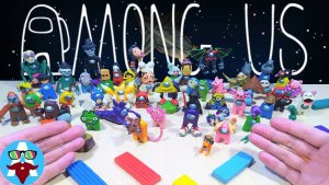 Часть 2  ВСЕ СКИНЫ АМОНГ АС ►ОБЗОР НА ВСЕ ФИГУРКИ, Авипи лепка