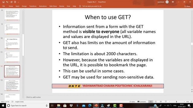 In PHP | Creating Webpage Using GUI | Browser Role GET and POST Method | In marathi смотреть онлайн