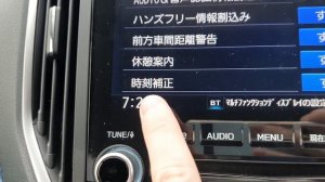 Subaru xv(forester) 2019  настроить время/дату