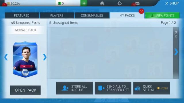 Fifa 16 Mobile only INFORM players Pack Opening, Quick opening смотреть онлайн