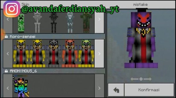 Skin Pack 4D Ada Skin Koro-Sensei Di Minecraft PE ? No Clickbait!