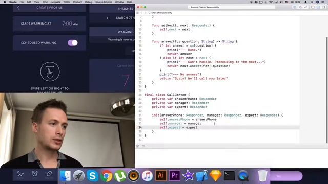 Шаблон проектирования "Цепочка обязанностей" (Swift 4, Xcode 9) смотреть онлайн