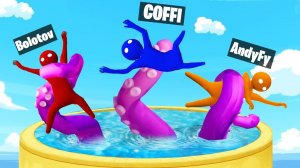 ЖИВОТИК ЛОПНЕТ ОТ УГАРА! ГИГАНТСКИЕ ЩУПАЛЬЦА vs СМЕШНЫЕ ЧЕЛОВЕЧКИ!