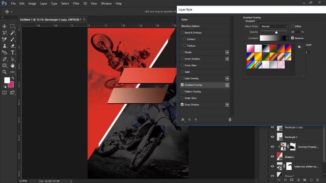 How to make a flyer in Photoshop | Photoshop CC tutorials смотреть онлайн