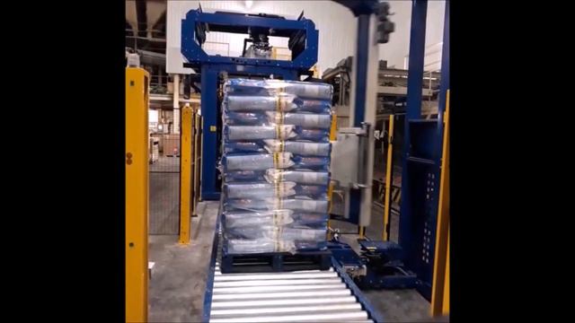 Palletizing | High speed Automatic Palletizer VPM-14 by Verbruggen | Pet Food bags смотреть онлайн