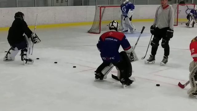 Тренировка хоккейных вратарей смотреть онлайн