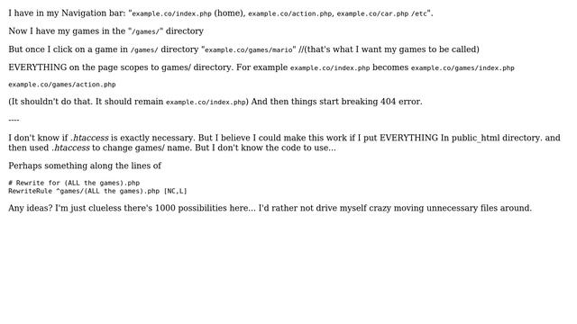 Creating sub-directories in public_html without effecting higher scope files ( index.php ) смотреть онлайн