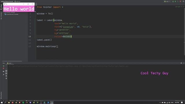 Learn python tkinter labels | Tutorial #2 | Python programming for beginners | Cool Techy Guy смотреть онлайн