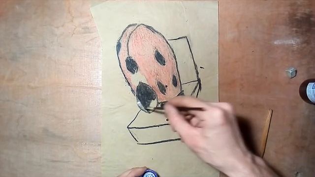 Как нарисовать насекомое поэтапно 3д. смотреть онлайн