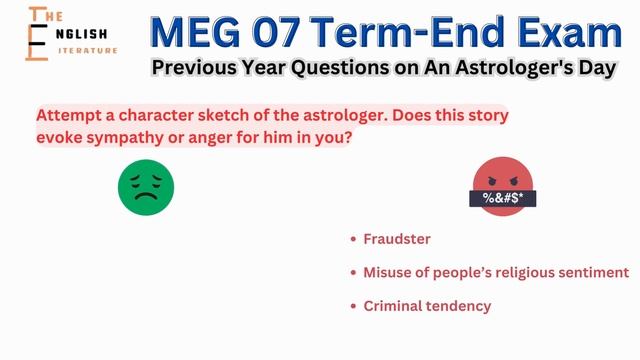 Character Sketch of the Astrologer | Does this Story Evoke Sympathy or Anger for Him in You | MEG 0 смотреть онлайн