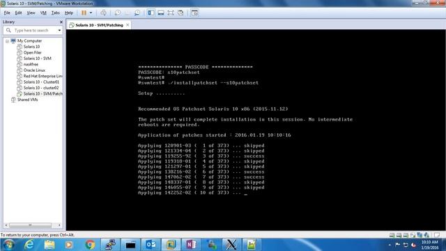 Solaris 10 (x86) patching with SVM смотреть онлайн