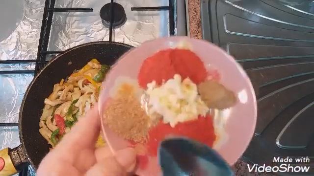 Салат из замороженных овощей.По - корейски. смотреть онлайн