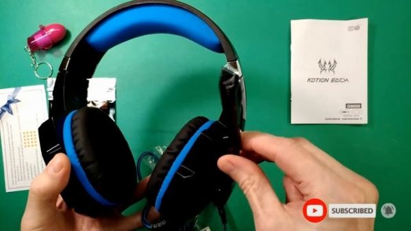 Игровые наушники - KOTION EACH G9000 - наушники с микрофоном - Распаковка - Наушники для игр