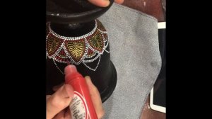 204. Реставрация старой чугунной ступки. Точечная роспись.