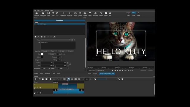 Apply fade-in / fade-out to text in Shotcut смотреть онлайн