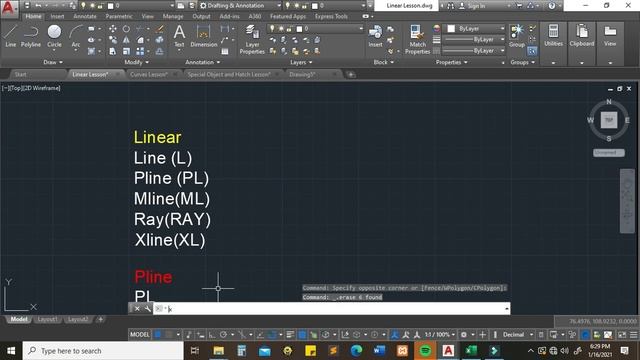 LINE /POLYLINE AutoCAD (Tagalog Tutorial) смотреть онлайн