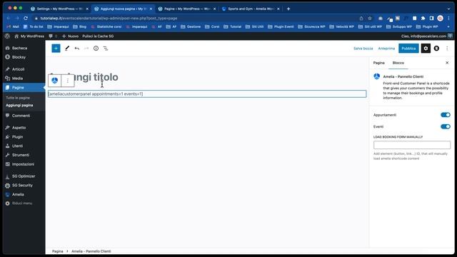 Tutorial Amelia ? plugin WordPress prenotazione APPUNTAMENTI e gestione EVENTI смотреть онлайн