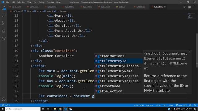 JavaScript Tutorial: Navigating The DOM | Web Development Tutorials #56 смотреть онлайн
