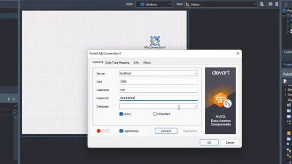 Connect to MySQL using Data Access Components for Delphi