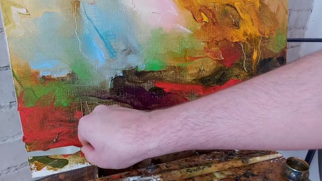 МАСЛЯНАЯ ЖИВОПИСЬ ДЛЯ НАЧИНАЮЩИХ ХУДОЖНИКОВ. Как писать маслом/мастихином. #живопись_мастихином смотреть онлайн