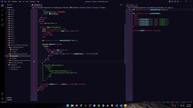 "Continue", Day 14/ 30 — Learning React смотреть онлайн