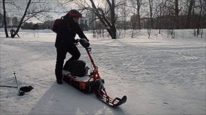 МОТОСНОУБОРД своими руками с ЛЫЖНЫМ модулем. (Релиз предстоящего видео)