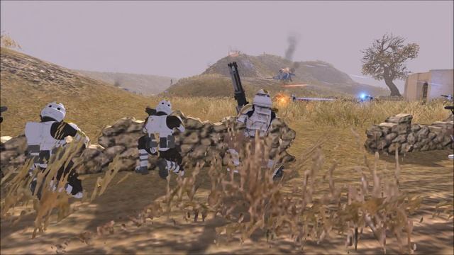 DEFENDING The Farms from the B1 DROID ARMY - Men of War Assault Squad 2 -Star Wars Galaxy at War Mo смотреть онлайн