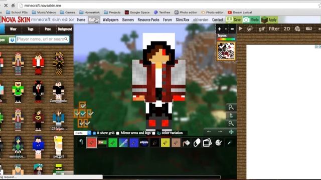 Minecraft skin Editor ~ Novaskin смотреть онлайн