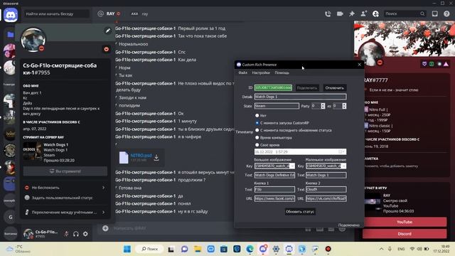 КАК СДЕЛАТЬ КАСТОМНЫЙ СТАТУС ИГРЫ В DISCORD смотреть онлайн