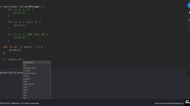 Range operator in kotlin смотреть онлайн