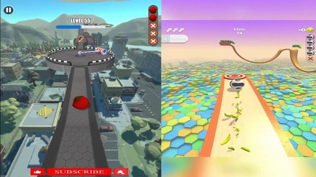 Rolling Ball Sky Escape vs Action Balls - All levels - Ball Race смотреть онлайн
