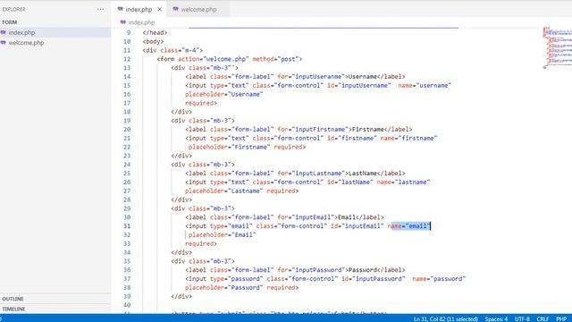 BootStrap Form and $_POST in PHP смотреть онлайн