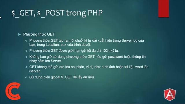 Tự học PHP -11. Giới thiệu về 2 phương thức Get và Post trong PHP смотреть онлайн