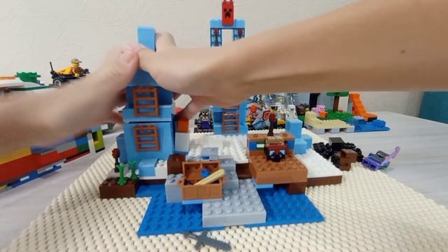 Lego Minecraft ледяные шипы! смотреть онлайн