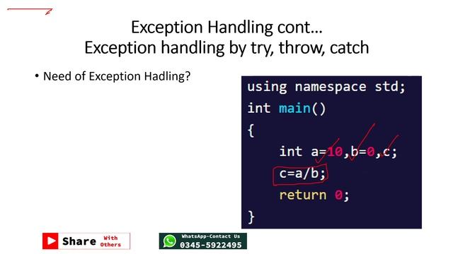 OOP(15): Exception Handling try, throw, catch by Arfan Shahzad смотреть онлайн