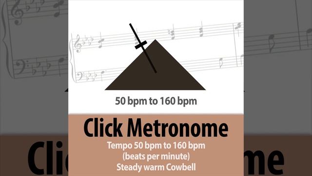 131 Bpm (beats Per Minute) Click Metronome - Steady Tempo Warm Cowbell
