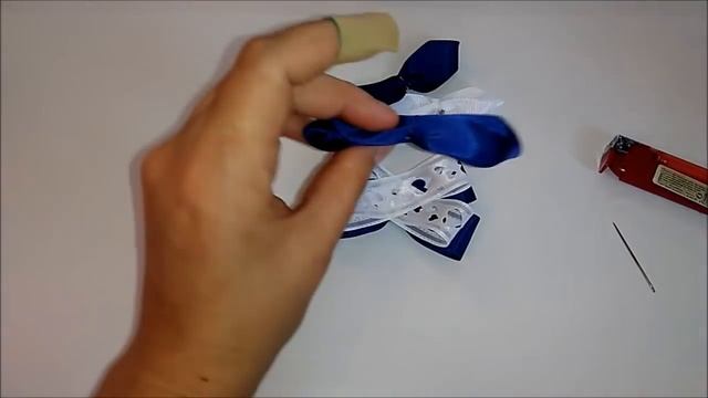 Бантики в школу из лент 2,5 см МК Канзаши /Ribbon school ribbon 2.5 cm MK Kanzashi смотреть онлайн