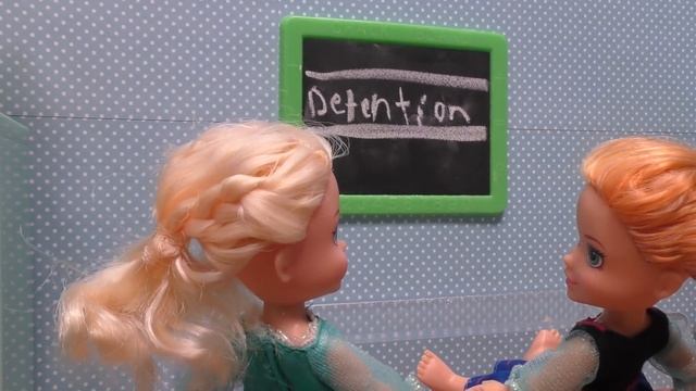 School detention ! Elsa & Anna toddlers - Barbie is the teacher смотреть онлайн