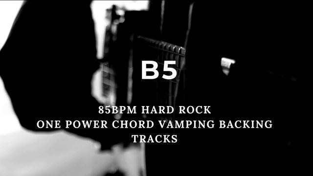 B5: 85bpm Metal Style One Power Chord Vamping Guitar Backing Track смотреть онлайн