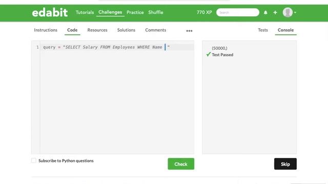 Python Function: SQL Where Clause смотреть онлайн