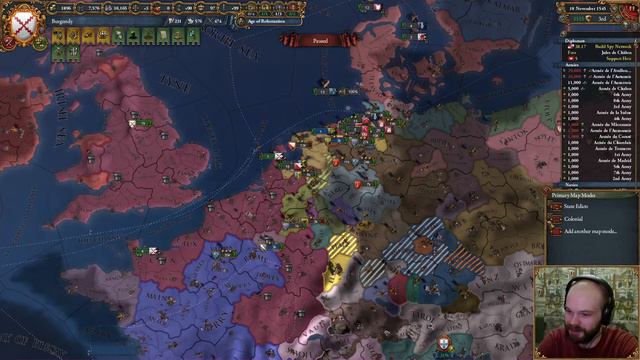 EU4 - Бургундия - 65 - Very Hard - (The Burgundian Conquest, 1.29.6, Burgundy, Europa Universalis 4 смотреть онлайн