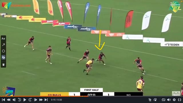 Touch Rugby/Football BREAKDOWN: Punish (Line Attack) смотреть онлайн
