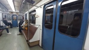 Замоскворецкая линия метро Электропоезд  81-717 Каширская - Коломенская