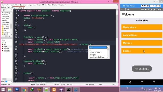 #2 Pass ID to FlatLlist | KeyExtractor FlatList Tutorial | Mobile app development using React Nativ смотреть онлайн