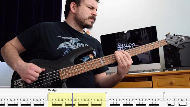 Bloodshot Eyes - Lamb of God - Bass Cover and Tabs смотреть онлайн
