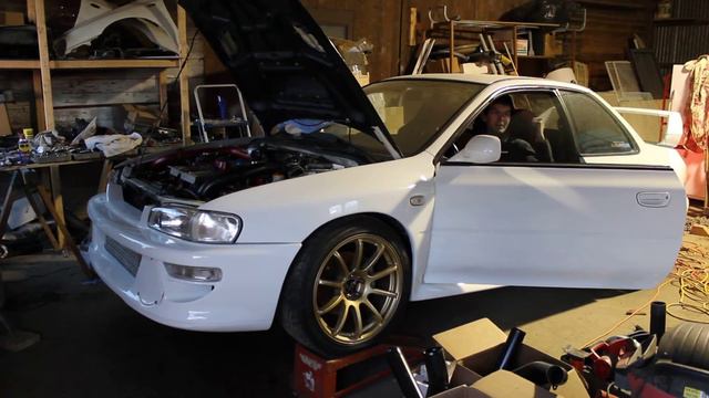 Subaru 22B Replica with 30R Turbo FMIC First start смотреть онлайн