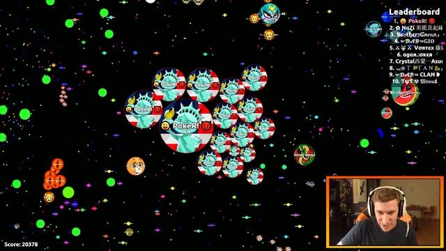 "EPIC LINESPLIT!" EL PODER AMERICANO | AGAR.IO w/NEI смотреть онлайн